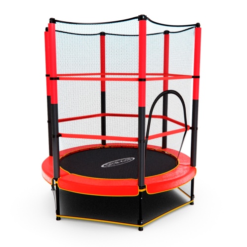 Батут детский DFC TRAMPOLINE-RED 55" с сеткой фото 3
