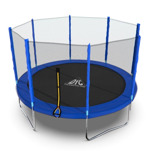 Батут DFC Trampoline Fitness с сеткой 12ft Батут DFC Trampoline Fitness с сеткой 12ft