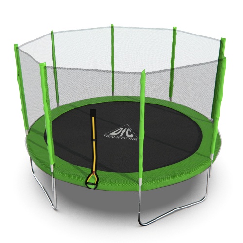 Батут DFC Trampoline Fitness с сеткой 12ft Батут DFC Trampoline Fitness с сеткой 12ft