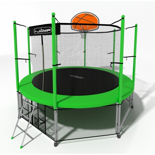 Батут i-Jump Basket 8ft green фото 4