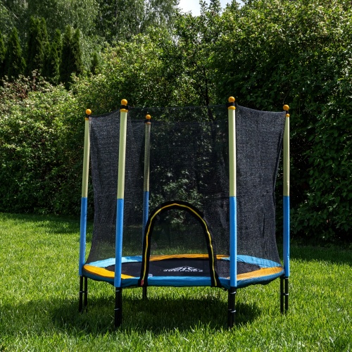Батут DFC JUMP KIDS 60" желто-синий фото 4 Батут DFC JUMP KIDS 60" желто-синий фото 4