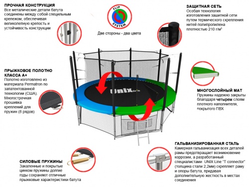 Батут UNIX line Classic 10 ft (inside) фото 4