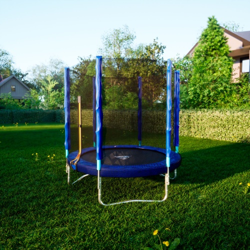 Батут DFC Trampoline Fitness с сеткой 6ft фото 8