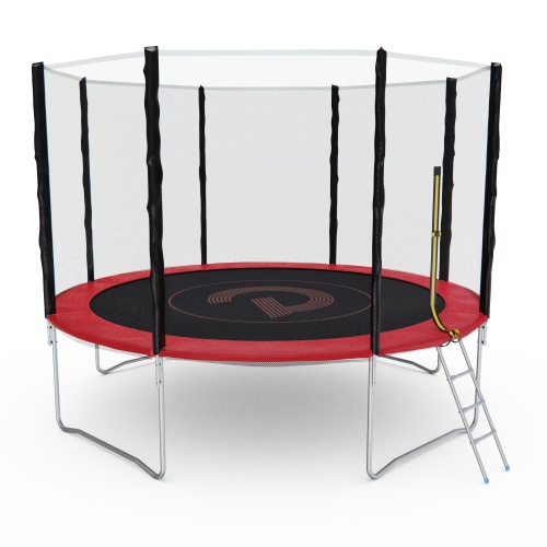 Батут с сеткой DFC PELPO 12ft с лестницей, RED фото 5 Батут с сеткой DFC PELPO 12ft с лестницей, RED фото 5