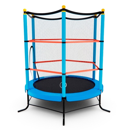 Батут детский DFC SMRKIDS 55" с сеткой, BLUE фото 4 Батут детский DFC SMRKIDS 55" с сеткой, BLUE фото 4