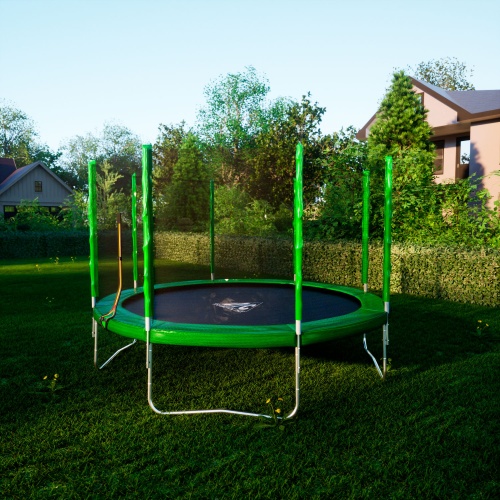 Батут DFC Trampoline Fitness с сеткой 12ft фото 8 Батут DFC Trampoline Fitness с сеткой 12ft фото 8