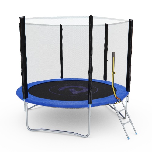 Батут с сеткой DFC PELPO 8ft с лестницей, BLUE фото 5 Батут с сеткой DFC PELPO 8ft с лестницей, BLUE фото 5