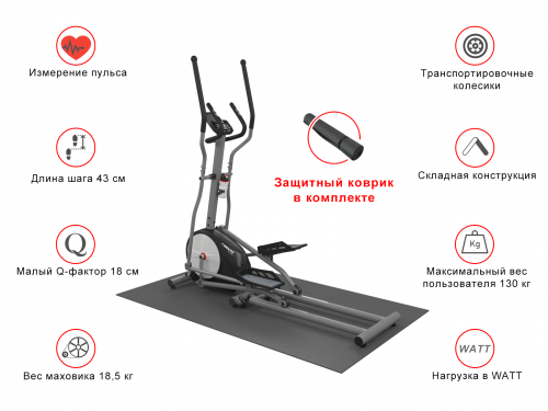 Эллиптический тренажер UNIXFIT SL-430E фото 4 Эллиптический тренажер UNIXFIT SL-430E фото 4