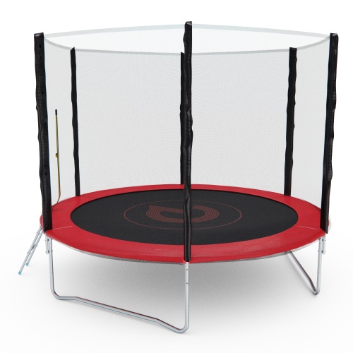 Батут с сеткой DFC PELPO 10ft с лестницей, RED фото 4