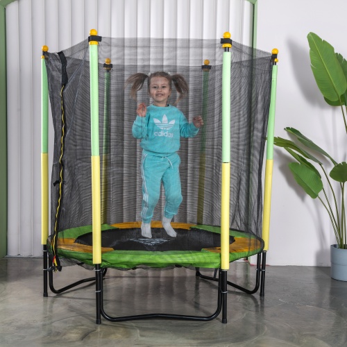 Батут DFC JUMP KIDS 55" зелено-желтый фото 10 Батут DFC JUMP KIDS 55" зелено-желтый фото 10