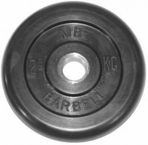 Диск обрезиненный BARBELL MB (металлическая втулка) 2.5 кг / диаметр 51 мм Диск обрезиненный BARBELL MB (металлическая втулка) 2.5 кг / диаметр 51 мм