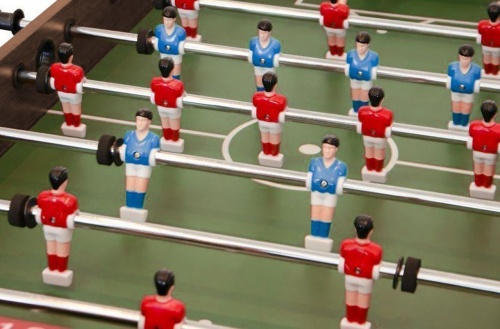 Настольный футбол (кикер) «Maccabi Mini» (121x61x81, венге, складной) фото 5