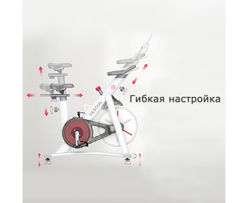 Велотренажер YESOUL Smart Spinning bike V1 PLUSE белый фото 5 Велотренажер YESOUL Smart Spinning bike V1 PLUSE белый фото 5