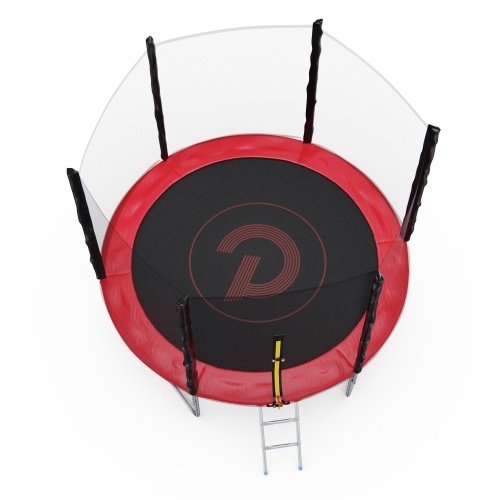 Батут с сеткой DFC PELPO 8ft с лестницей, RED фото 6 Батут с сеткой DFC PELPO 8ft с лестницей, RED фото 6